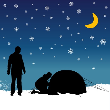 campingのイラスト素材