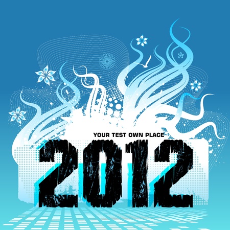 New Year Design 2012 のイラスト素材