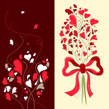 floral love designのイラスト素材