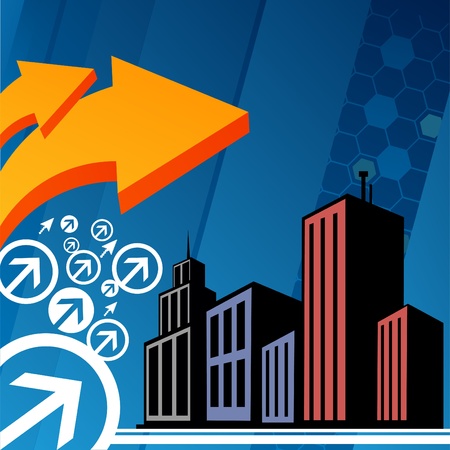 modern cityのイラスト素材