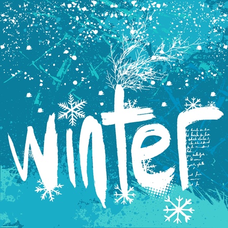 winter background vectorのイラスト素材