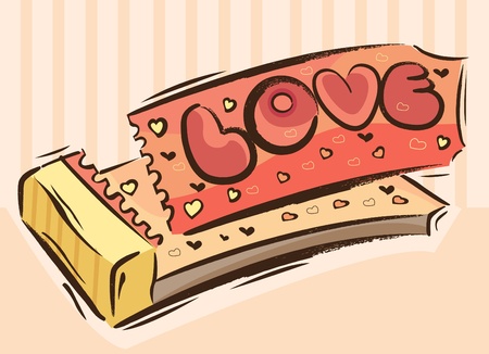 love cookie designのイラスト素材
