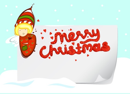 merry christmasのイラスト素材