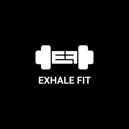Letter E, F, and Dumbbell Logo fit for Gym, Fitness, Workoutのイラスト素材