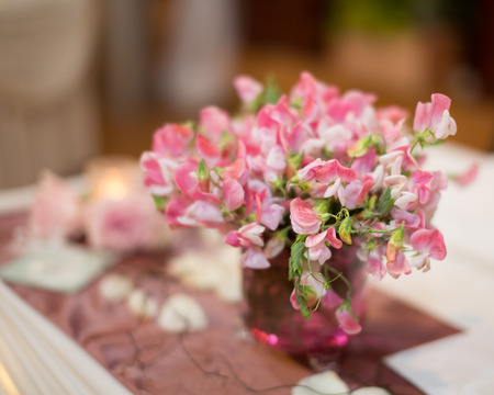 Wedding Reception Table Decoration Detailの写真素材