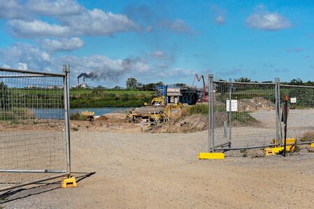 MACKAY, QUEENSLAND, AUSTRALIA - JUNE 2019: An overpass being construction as part of a bypass route away from city centerのeditorial素材