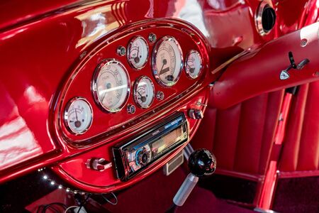 Mackay, Queensland, Australia - September 1, 2019: Dad's Day In The Valley classic custom car display to celebrate Fathers Dayのeditorial素材