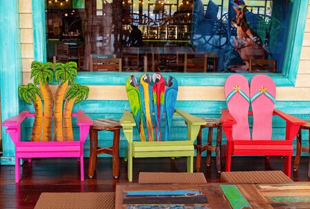 Palmview, Queensland, Australia - 20th September 2019: Inside the colorful hotel known as the Pub At Aussie Worldのeditorial素材