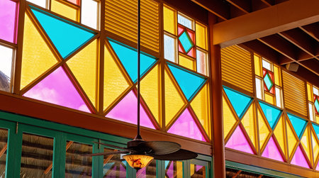 Palmview, Queensland, Australia - 20th September 2019: Inside the colorful hotel known as the Pub At...