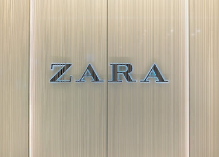Brisbane, Queensland, Australia: 23rd September 2019: Zara store shop front signage at Westfield Garden City Shopping Centreのeditorial素材