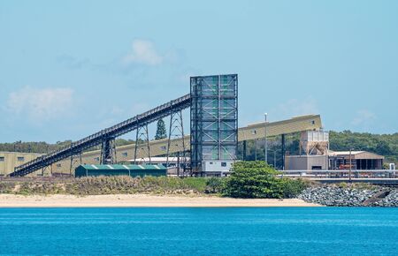 Mackay, Queensland, Australia - October 2019: Port Of Mackay is a multi commodity port by throughput and is one of the major servicing centres for Central Queensland mining and agricultural industriesのeditorial素材