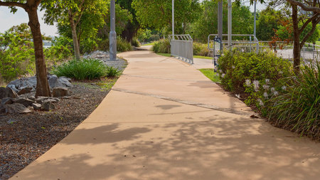 An outdoor recreational walking track