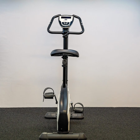 A stationary exercise bike for clients use in a physiotherapist clinic
