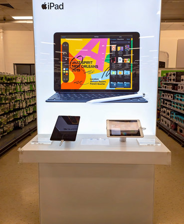 Mackay, Queensland, Australia - February 2021: Popular ipad brands for sale in shopping center store