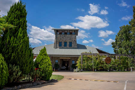 Brisbane, Queensland, Australia - March 2021: A well known winery cellar door building for wine sales and tastingのeditorial素材