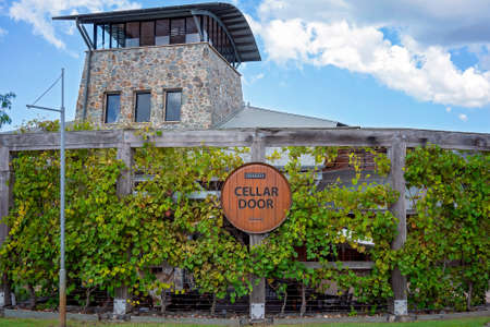 Brisbane, Queensland, Australia - March 2021: A well known winery cellar door building for wine sales and tastingのeditorial素材