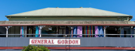 Mackay, Queensland, Australia - March 2021: An iconic country pub, watering hole for the localsのeditorial素材