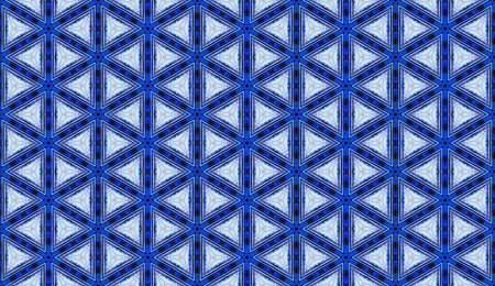 Seamless repeat pattern in blue and white shapes.