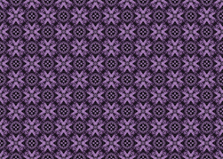 Seamless repeat pattern of monotone purple shapes