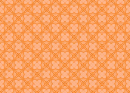 Seamless repeat pattern of soft orange geometric square shapes.