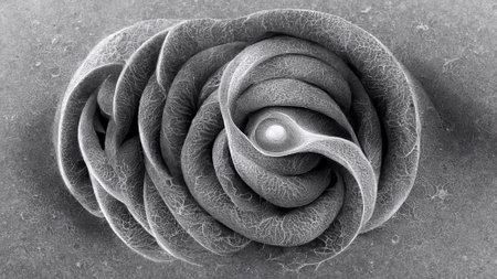 Synchrotron radiation by slowly rotating fermions ultra realistic, detailed, ornate - ai generated creative illustration. Black and white design. ai.の写真素材