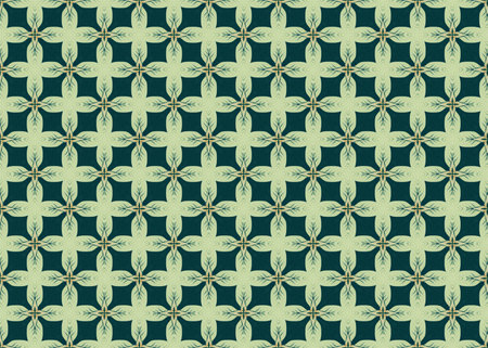 Quilting fabric in geometric shapes seamless repeating pattern. Artistic creative illustration.