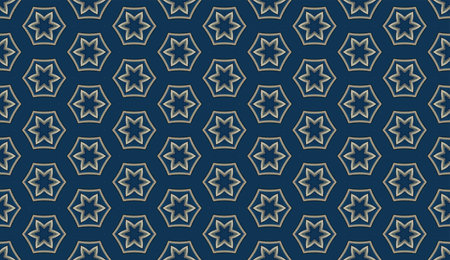 Background seamless repeat pattern or fabric. Geometric shapes artistic illustration small scale.