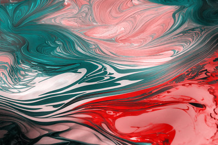 Natural luxury abstract fluid art painting using the alcohol ink technique to produce colorful waves and swirls. Creative illustration.の写真素材