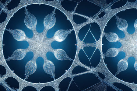 Fractal geometric shape with detailed structure, an illustration of the pattern complexity with...