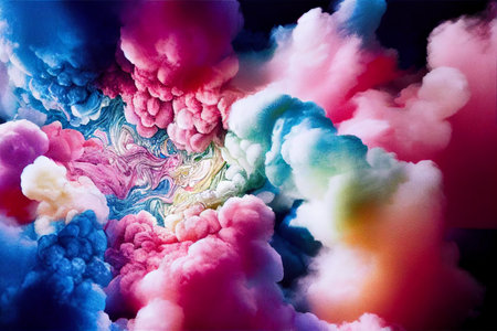 Wallpaper illustration bursting with color, ideal for use as a background, card, stationery or...