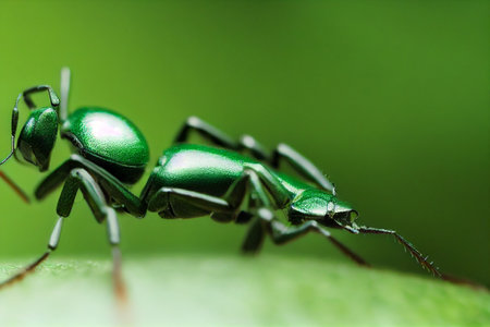 Insect illustration - representative of a green antの写真素材