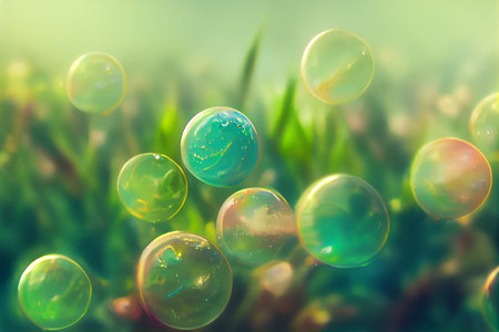 Photo realistic background blur, bokkeh lights, shallow depth of field. A creative illustration of...