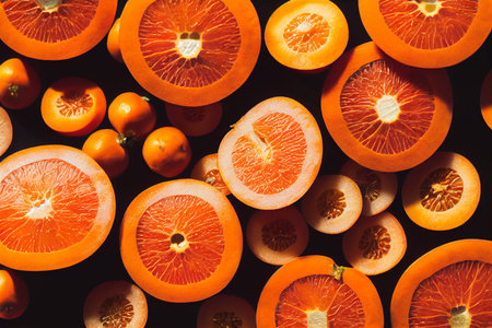 Fruit illustration of persimmons and grapefruit, all healthy foods for your digestive system. The...