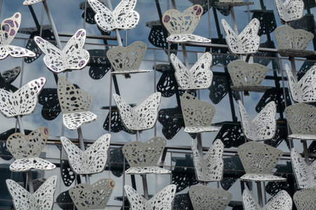 Brisbane, Queensland, Australia - November 2022: Interesting window dressing in a shop window in the city mall.のeditorial素材