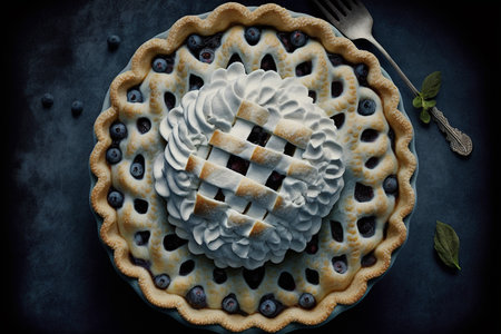 Flat lay illustration top down view ofの素材