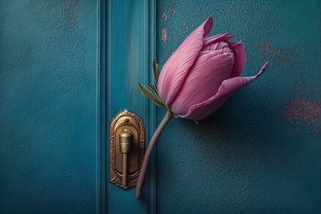 Illustration of a wallflower created with generative Aiの素材