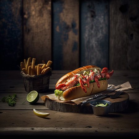 Illustration of a restaurant meal beautifully presented and looking deliciousの素材