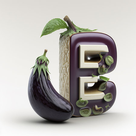 A stylish decorated alphabet letter illustration on a white backgroundの素材