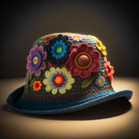 A decorative hat with a purpose, isolated illustrationの素材