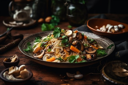 Delicious healthy food ready to eatの素材