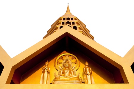 golden temple isolate, angthong thailandのeditorial素材