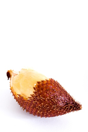 Thai sweet fruit, Zalacca isolated on white backgroundの写真素材
