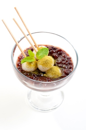 berry jelly on glass cocktailの写真素材