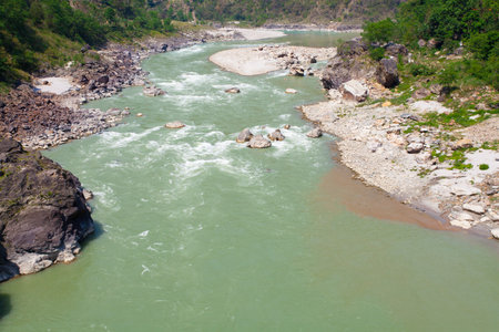 Beautiful view of mountain river