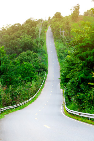 Mountain roadの写真素材