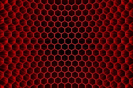 Red fiber combs pattern concept artの写真素材