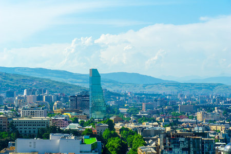 The Panoramic View Of Tbilisi, Georgia, Europe.