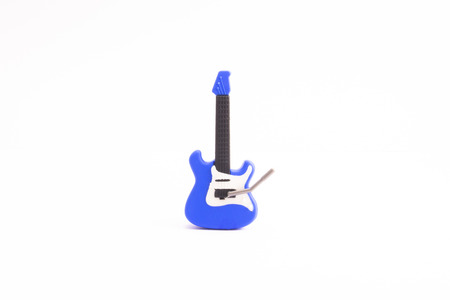 Guitar Shaped Eraserの写真素材