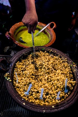 Corn kernels for sale in Mexico City marketの写真素材