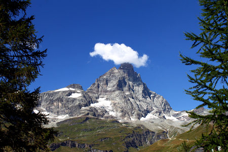 Matterhorn from Breuil Cerviniaの写真素材